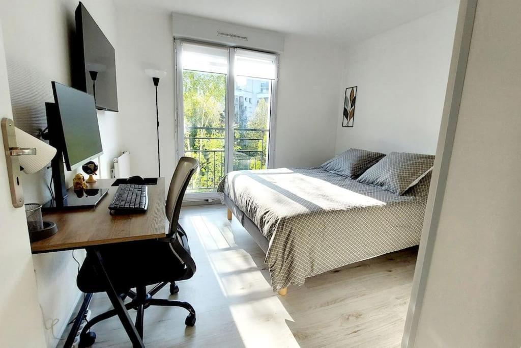 Cosy Home 2, 2 Chambres, 6 Personnes, 3 Min Gare, Parking Сержи Экстерьер фото